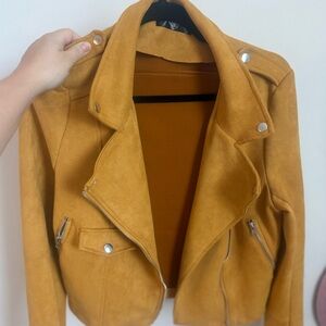 Women's Suede Moto Jacket Us 8